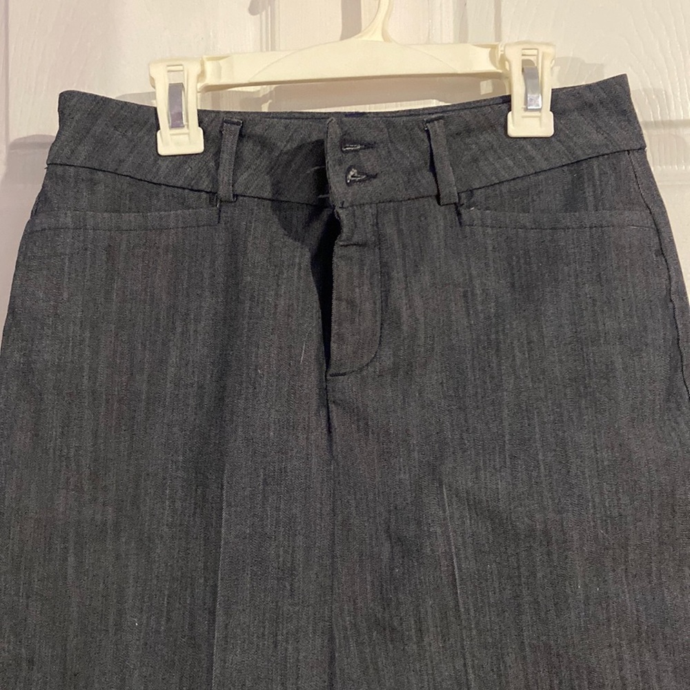 Lee petite Straight Leg Regular Fit Mid Rise Gray Pants